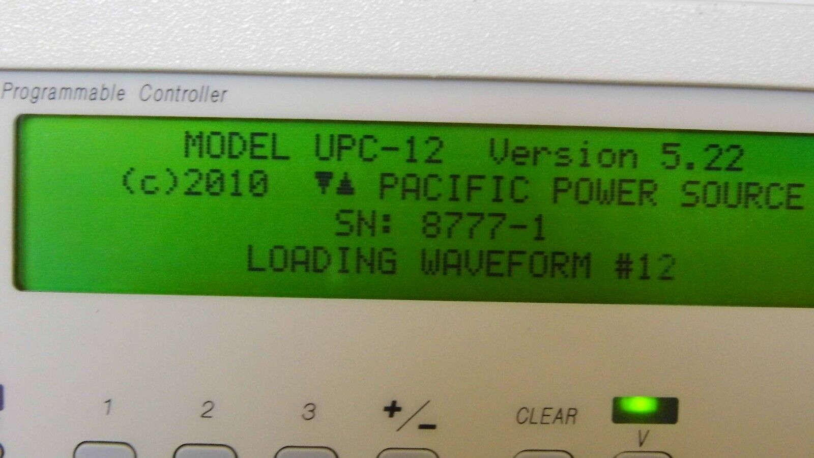 Pacific Power 120ASX-UPC12 2KVA 15-1200Hz 1 phase AC Power Source Pacific Power 120ASX-UPC12 2KVA 15-1200Hz 1 phase AC Power Source
